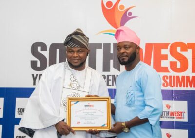 Tosin Sanusi Given an Award